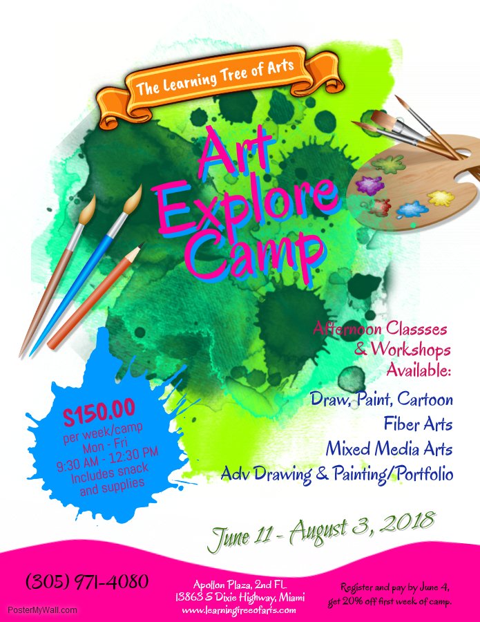 summer 2018 art explore camp