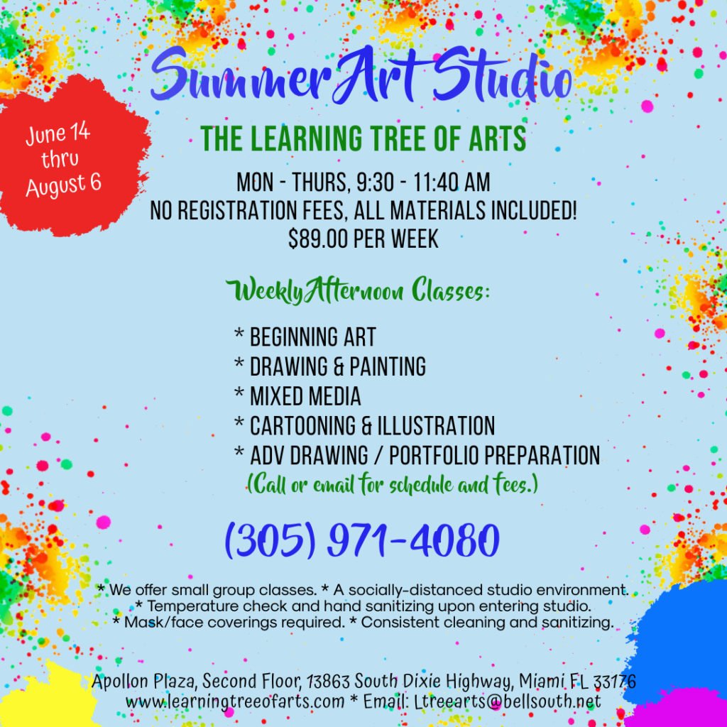 Summer Art Studio 2021 Learning Tree of Arts